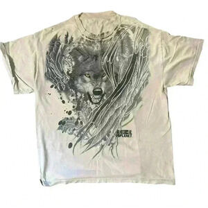 Animal Plant Wolf Graphic Tee